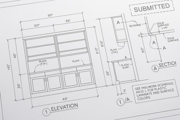 architectural millwork drawings: how they prevent field issues for commercial projects