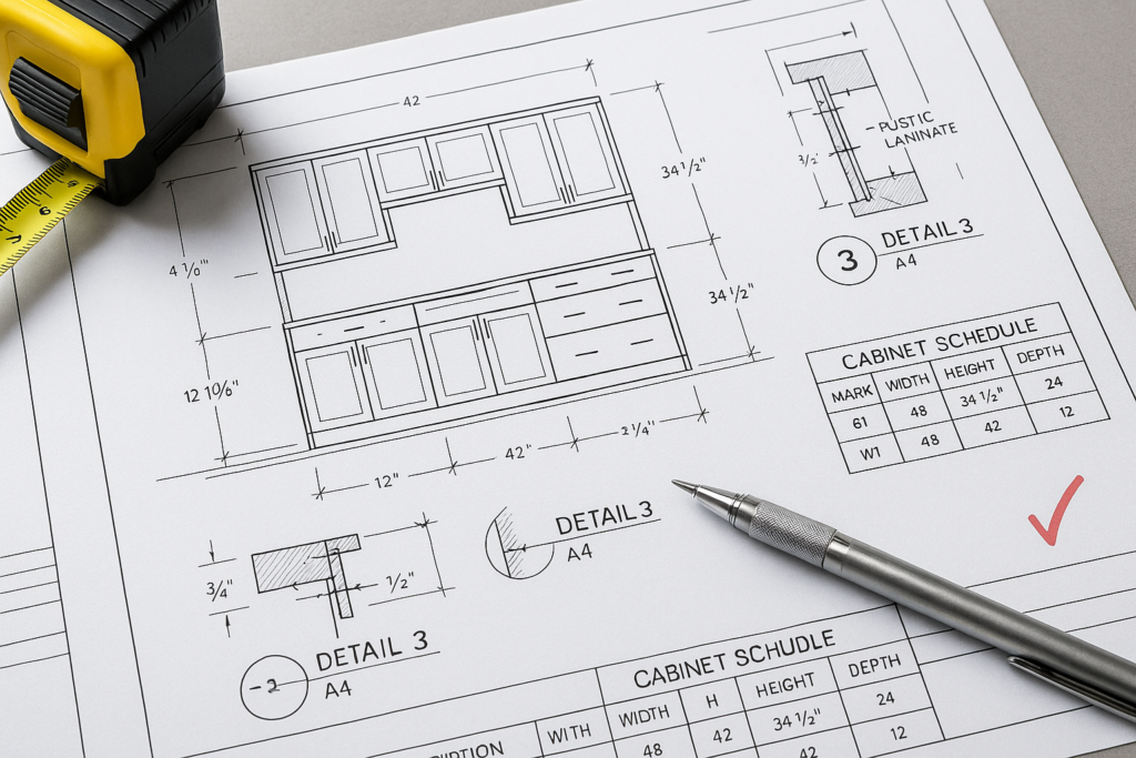 How cabinet shop drawings help avoid costly fabrication mistakes