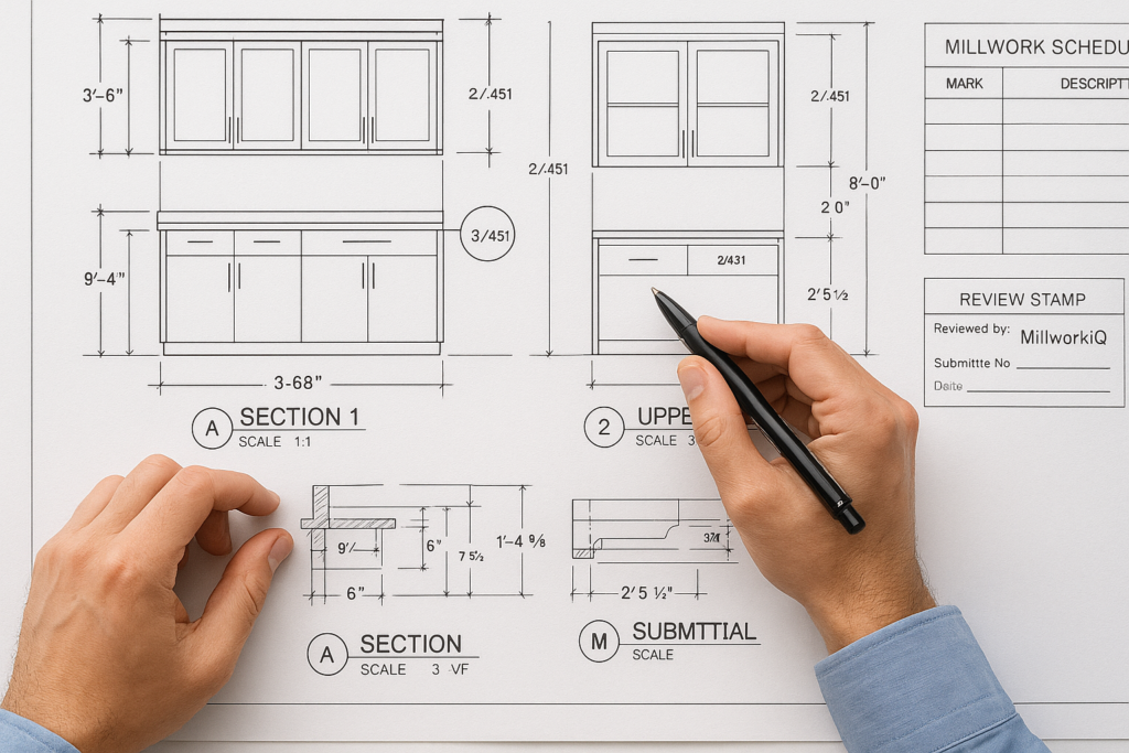 How MillworkIQ helps with architectural millwork drawings: who reviews them