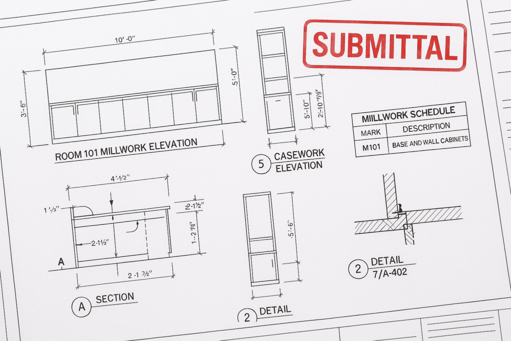 submittal drawings: what they include for commercial projects