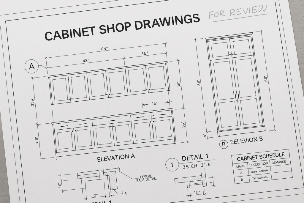 The practical guide to cabinet shop drawings for millwork projects