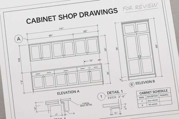 The practical guide to cabinet shop drawings for millwork projects