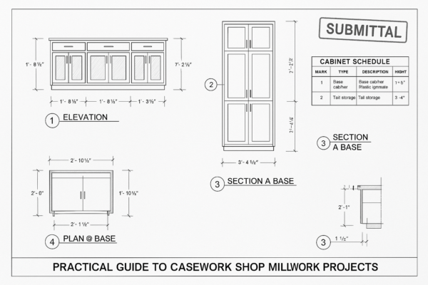 The practical guide to casework shop drawings for millwork projects