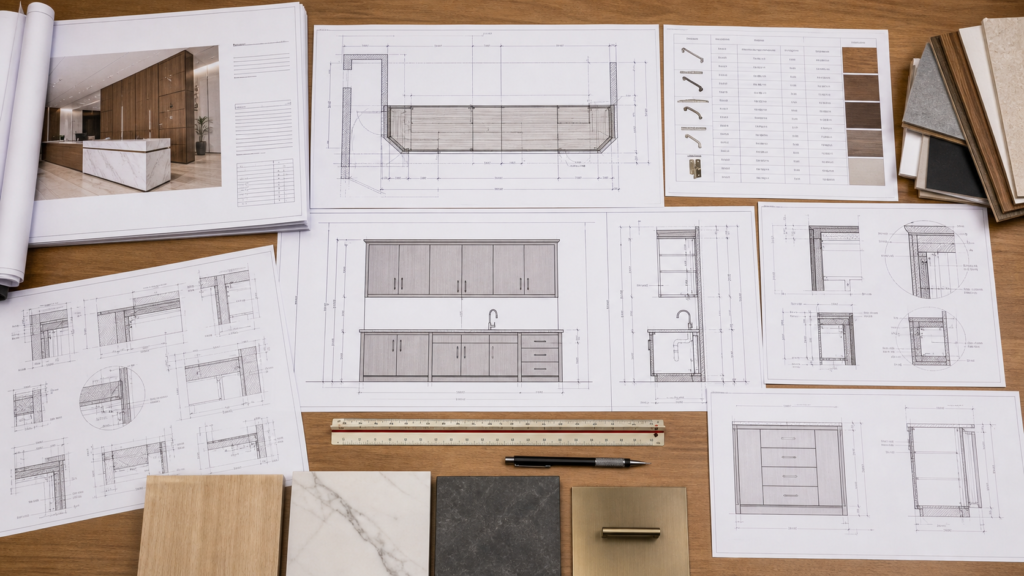 millwork shop drawings: what they include for commercial projects