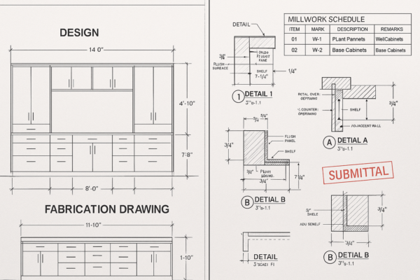 fabrication drawings: how they differ from design drawings for commercial projects