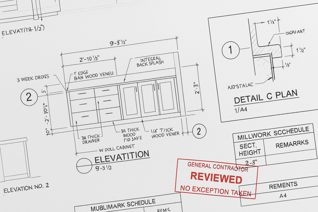 How MillworkIQ helps with fabrication drawings: how they prevent field issues