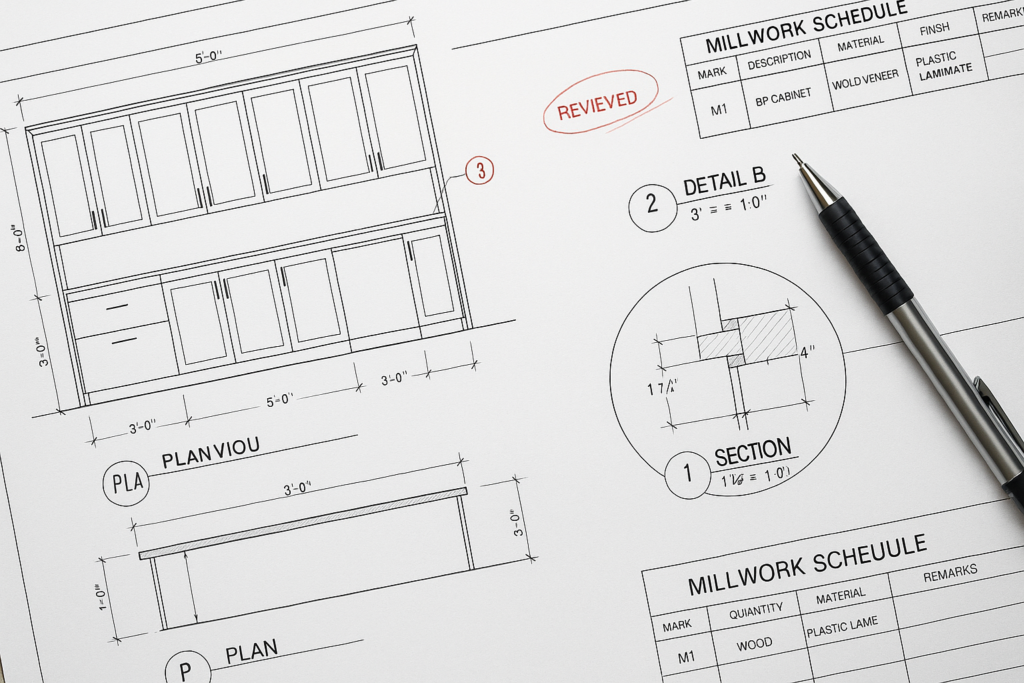 The practical guide to fabrication drawings for millwork projects