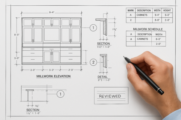 What GCs and architects need to know about custom millwork drawings